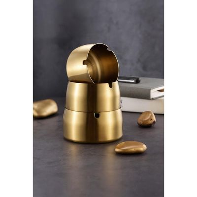 Stainless Steel Ashtray - Gold