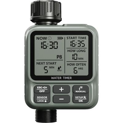 Water Timer for Garden - Multifunctional Irrigation Timer for Automatic Irrigation System | Large Screen Water Timer with Sprinkler Controller Intelligent Automatic Watering for Plants