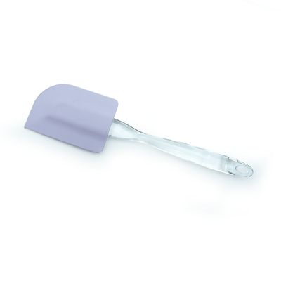 Silicone Spatula â€“ Heat-Resistant Platinum Silicone Heads Clear Ergonomic Handles Dishwasher Safe BPA-Free Ideal for Baking Cooking & Mixing- Lavender