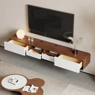 Livra Modern Media Console Brown | Modern Tv Stand | Tv Unit