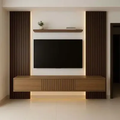 Ching Modern Luxury Tv Wall Unit | Modern Tv Stand | Tv Unit