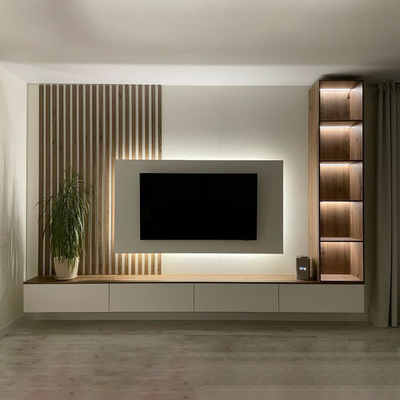 Divir Led Media Wall Console | Modern Tv Stand | Tv Unit