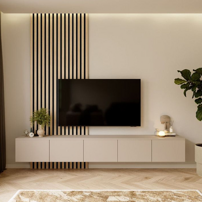 Dfurtil Led Wall Unit With Led Light | Modern Tv Stand | Tv Unit