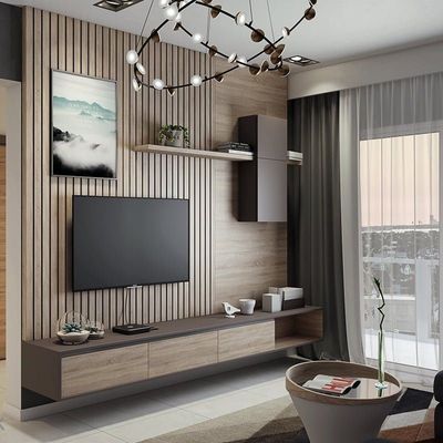 Utiliya Wall Mount Media Console Unit | Modern Tv Stand | Tv Unit
