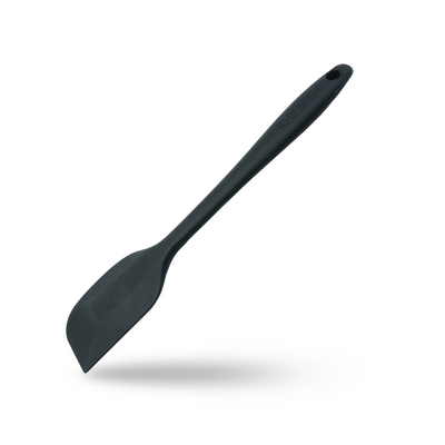 Beram Silicone Spatula With Stainless Steel Handles Heat Resistant Kitchen Utensil Non-Stick Safe Bpafree Cooking Tools Spatulas–Black (Single Spatula)