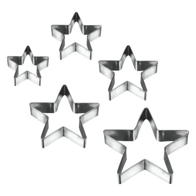 Metaltex 5-Piece Star Cookie Cutter Set – Stainless Steel, Assorted Sizes for Baking & Crafts Metaltex 5-Piece Star Cookie Cutter Set – Stainless Steel, Assorted Sizes for Baking & Crafts