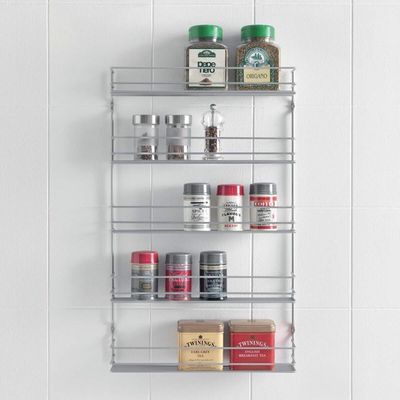Metaltex Spice Rack Pepito – 5-Layer Wall or Cabinet Mounted Organizer – Polytherm Coating, Rust-Resistant, Made in Italy Metaltex Spice Rack Pepito – 5-Layer Wall or Cabinet Mounted Organizer – Polytherm Coating, Rust-Resistant, Made in Italy