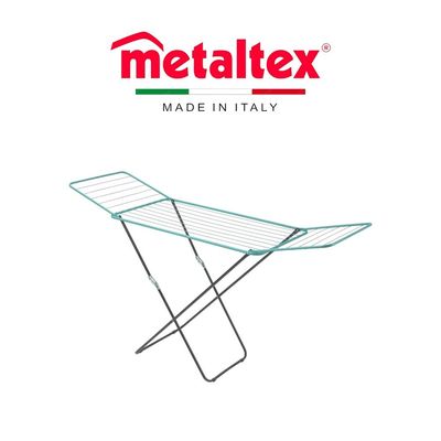 Metaltex Vulcano Aurora 18m Wing Laundry Dryer – Epoxy Coated, Child-Safe Locking Device, 18-Meter Drying Length