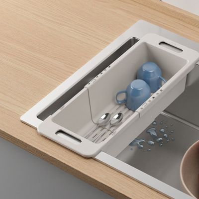 Metaltex Drainflex Extensible Over-the-Sink Colander Basket – Adjustable 35–52cm