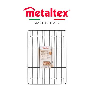 Metaltex Futura Cake Cooler – Non-Stick Rectangular Cooling Rack 45x32cm, Epoxy-Coated Steel, PFAS & BPA Free