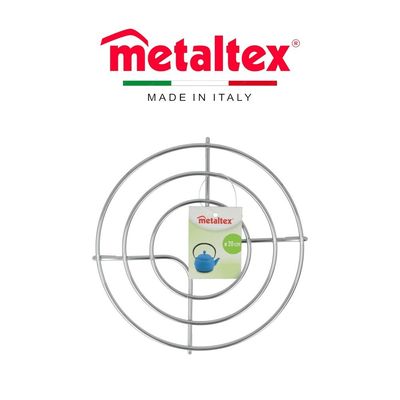 Metaltex Pot Stand Trivet – 20cm Chromed Steel Wire, Heat-Resistant Kitchen Hotplate