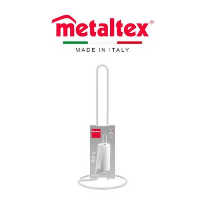Metaltex Tissue Roll Holder Rolly – Kitchen Paper Roll Holder – Iron Wire Body with LDPE Coating – Durable & Easy to Clean – Made in Italy