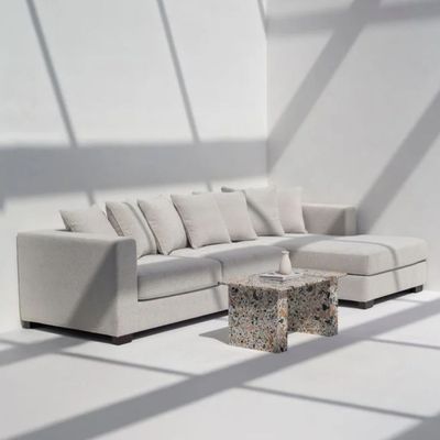 L-Shape Sofa fabric sofa L100xW300xH82 - Beige
