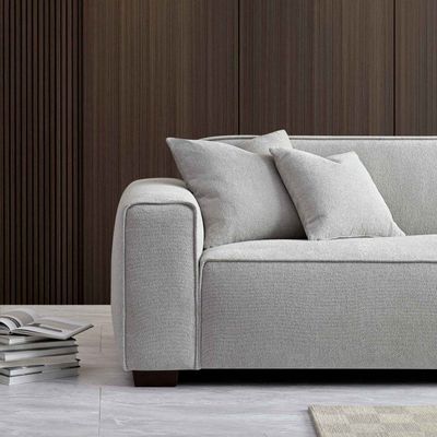 3 Piece Sofa with Chaise L100xW300xH73 - Grey