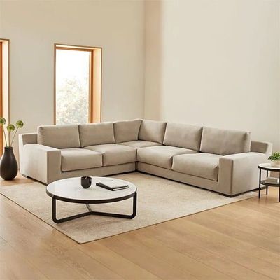 5 Seater Sectional Couch L260xW260xH80 - Beige