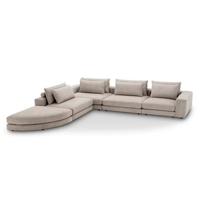 6 Piece Chaise Sofa
 L280xW360xH75 - Beige