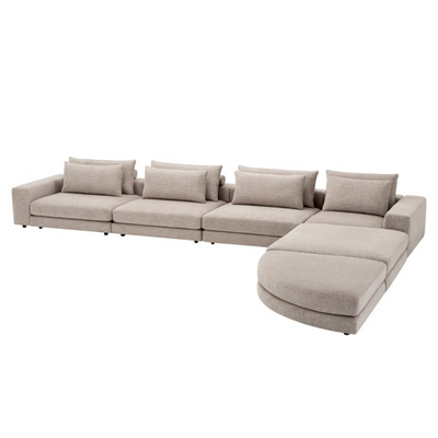 6 Piece Chaise Sofa
 L280xW360xH75 - Beige