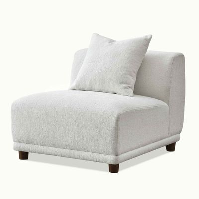 Boucle Modular Corner Sofa L100xW360xH70 - White