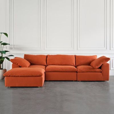 Cloud sofa cloud sofa for living room  L200xW300xH63 - Orange