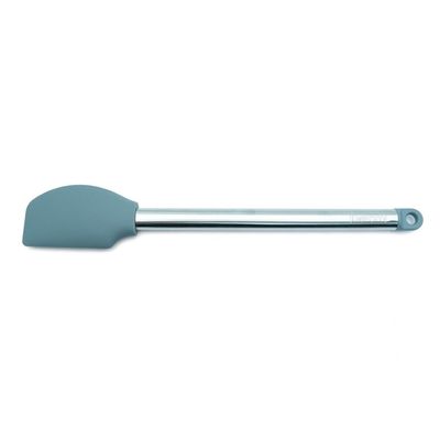 Beram Scraper Silicone &Stainless Steel Kitchen Utensil Heat Resistant Non-Stick Bpa-Free,Dishwasher Safe (Grey)Single Scraper)