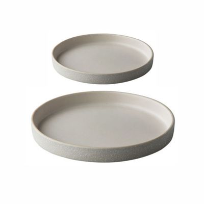 Stylepoint Bristol White Reversible Plate with Raised Edge – 22 cm, Set of 2