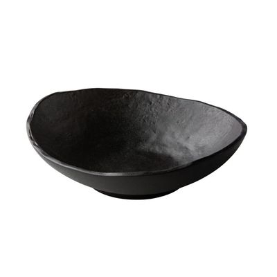 Stylepoint Oyster Deep Plate, Matte Black, 25 cm