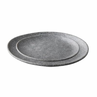 Stylepoint Pebble Grey Organic Plate, 23 cm, Set of 2