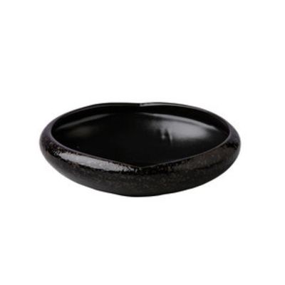Stylepoint Side Bowl, Black Satin Stone Finish, 17 x 4.6 cm