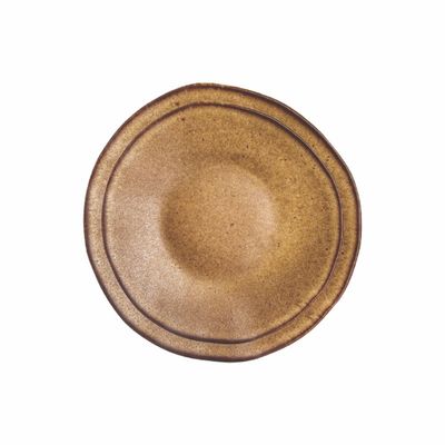Stylepoint Q Authentic Stone Brown Ceramic Plate, 21 cm, Set of 2