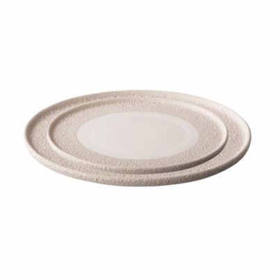 Stylepoint Vulcanic White Dining Plate, 28 cm, Set of 2