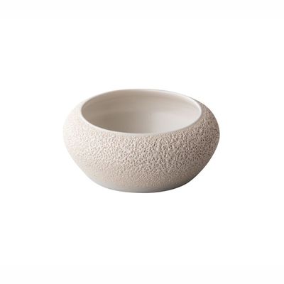 Stylepoint Ceramic Bowl, Volcanic White Textured Finish, 12 x 5 cm, 300 ml