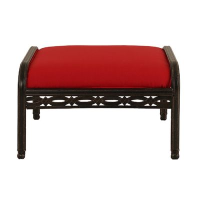 Schondor -Outdoor Coffee set-Philadelfia- 55x55x45- Aluminum- Black frame- Red 