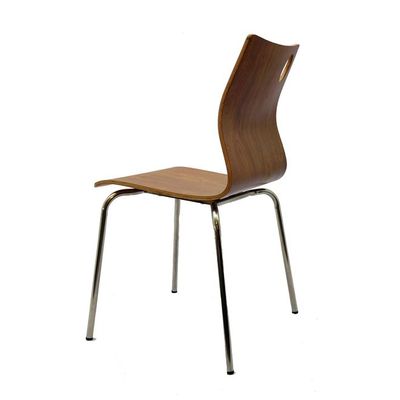 Exquisite Modern Luxury Ergonomic Curved Backrest Wood - Metal Chair with Convenient Handle Hole for Dining Room & Office (1 piece)