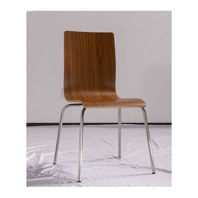 Ergonomic Modern High - Back Wooden Chair with Stainless Steel Legs - Comfort & Style for Home Office/Living Room (1 piece)