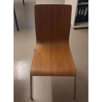 Ergonomic Modern High - Back Wooden Chair with Stainless Steel Legs - Comfort & Style for Home Office/Living Room (1 piece)