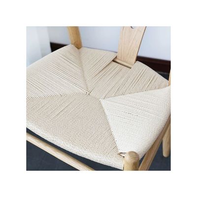 Nordic - Style Solid Wood Y - Chair with Woven Seat - Ideal for Home Dining & Living Spaces (1 piece)