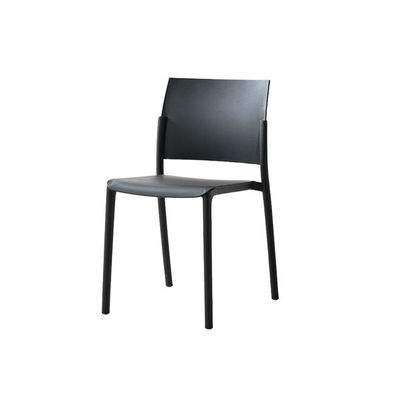 Modern Black Plastic Dining Chair - Durable & Stylish for Home & Patio(One Piece)
