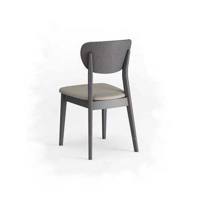 Modern Grey Dining Chair with Padded Seat, Ideal for Kitchen, Dining Room and Living Space(One Piece)