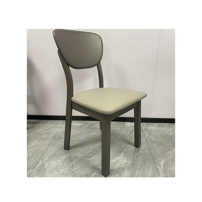 Modern Grey Dining Chair with Padded Seat, Ideal for Kitchen, Dining Room and Living Space(One Piece)