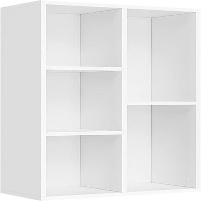 Multifunctional Storage Shelf for Kid's Room and Office Organizer for Toys Books and Office Supplies Modern Design White