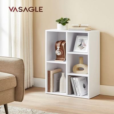 Multifunctional Storage Shelf for Kid's Room and Office Organizer for Toys Books and Office Supplies Modern Design White