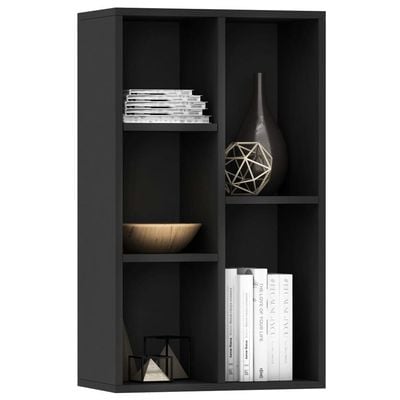 Multifunctional Storage Shelf for Kid's Room and Office Organizer for Toys Books and Office Supplies Modern Design Black