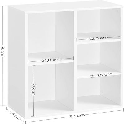 Multifunctional Storage Shelf for Kid's Room and Office Organizer for Toys Books and Office Supplies Modern Design Yellow