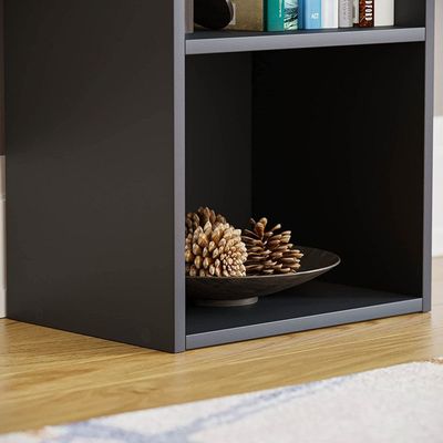Bookcase and accessory Display Unit of wood 5Tier Black