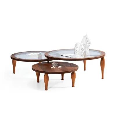 Tahira Wooden Rotating Coffee Table