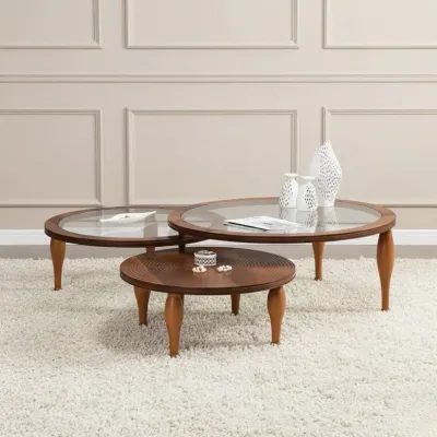 Tahira Wooden Rotating Coffee Table