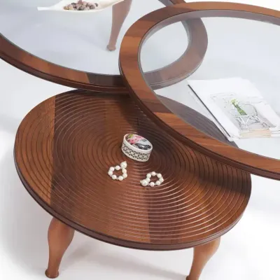 Tahira Wooden Rotating Coffee Table