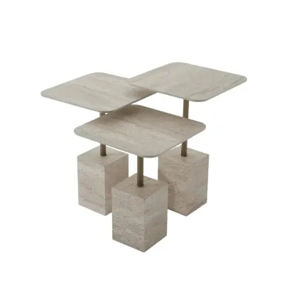 Chantal Travertine Nesting Tables