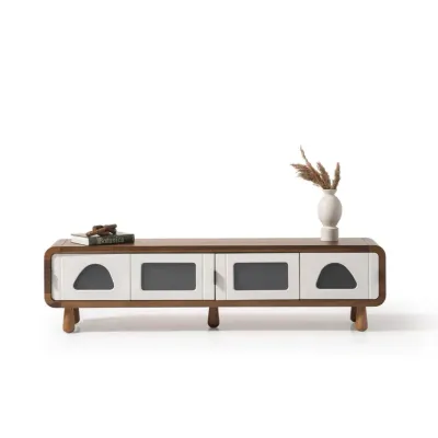 Advent Tv Unit Walnut Cream 200cm