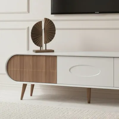 Discovery Tv Unit Cream Walnut 200cm Discovery Tv Unit Cream Walnut 200cm